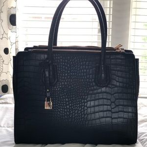 Black Textured Purse
